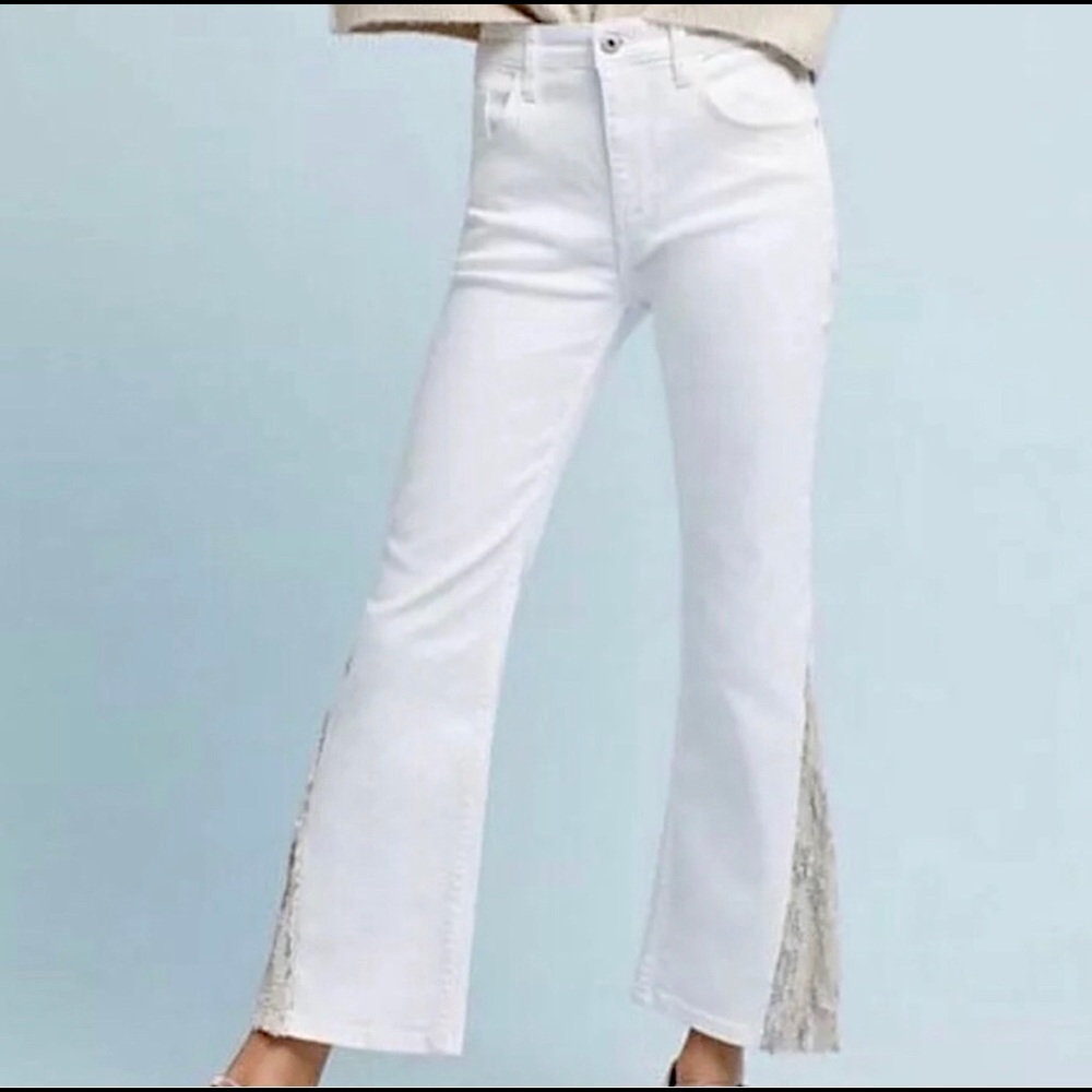 Anthropologie Pilcro High Rise Sequined Jeans